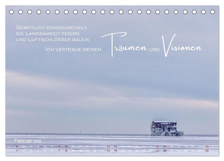 Produktbild: Vertraue! (Tischkalender 2026 DIN A5 quer), CALVENDO Monatskalender