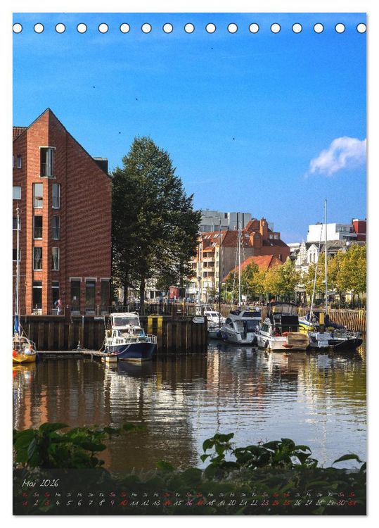 Produktbild: Oldenburg am Wasser (Tischkalender 2026 DIN A5 hoch), CALVENDO Monatskalender