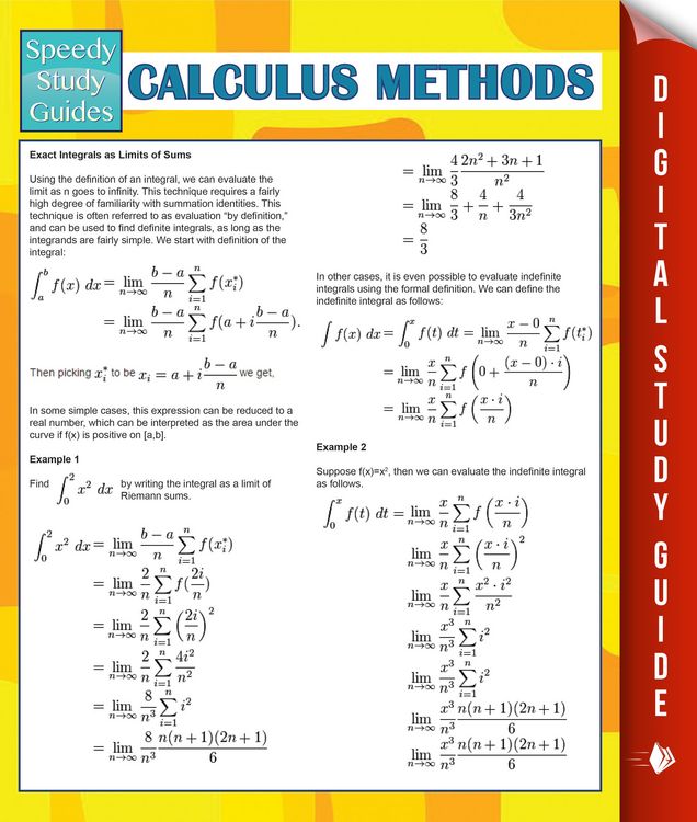 Produktbild: Calculus Methods (Speedy Study Guides)