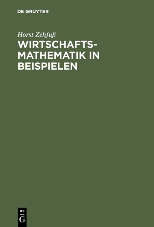 Produktbild: Wirtschaftsmathematik in Beispielen