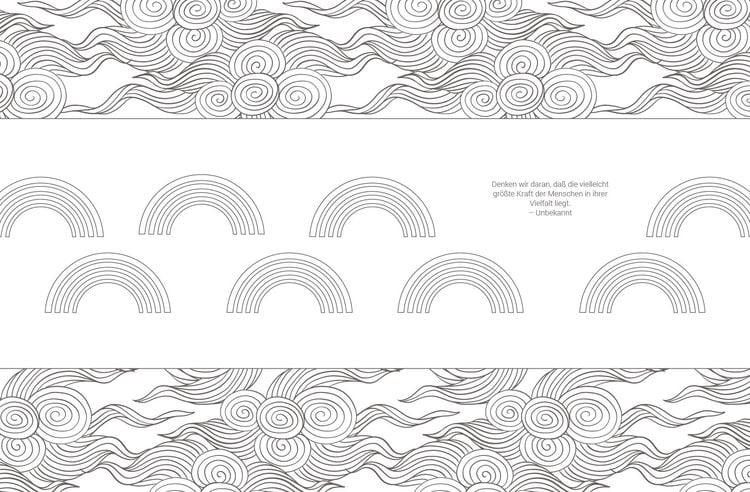 Produktbild: Inspiration Rainbow – 50 kunterbunte Motive zum Ausmalen für mehr Spaß im Alltag