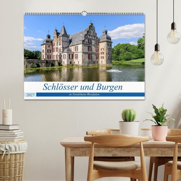 Produktbild: Schl&ouml;sser und Burgen in NRW (Wandkalender 2027 DIN A2 quer), CALVENDO Monatskalender