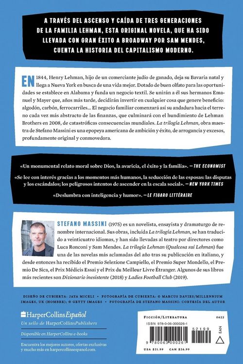 Produktbild: The Lehman Trilogy \ La Trilog&iacute;a Lehman (Spanish Edition)