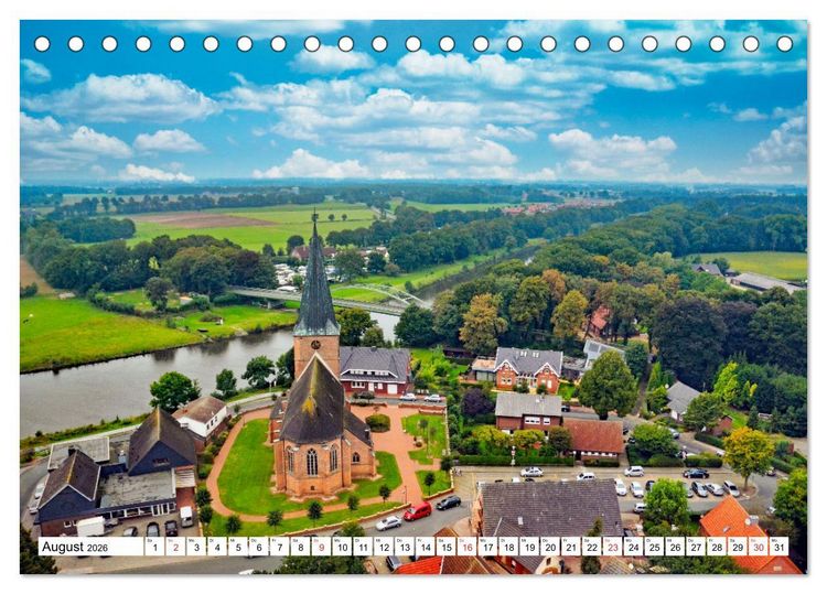 Produktbild: Samtgemeinde D&ouml;rpen im Emsland (Tischkalender 2026 DIN A5 quer), CALVENDO Monatskalender