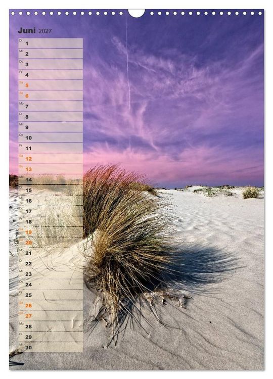 Produktbild: Zwischen D&uuml;nen und Watt / Geburtstagskalender (Wandkalender 2027 DIN A3 hoch), CALVENDO Monatskalender