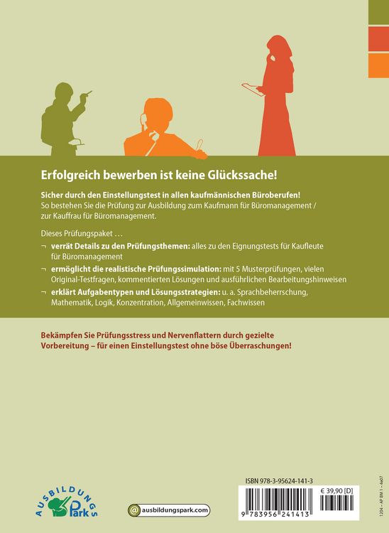Produktbild: Der Einstellungstest / Eignungstest zur Ausbildung zum Kaufmann / zur Kauffrau f&uuml;r B&uuml;romanagement