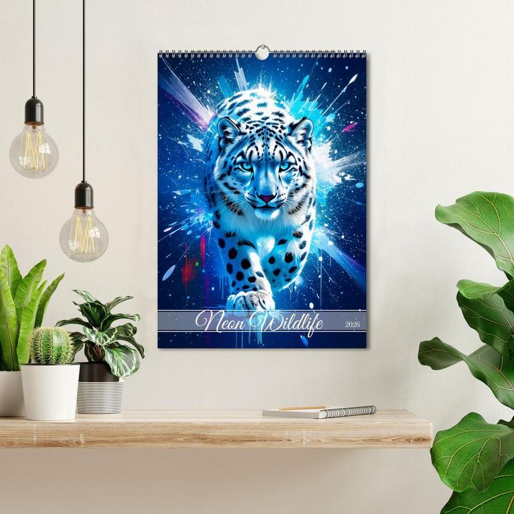 Produktbild: Neon Wildlife (Wandkalender 2026 DIN A3 hoch), CALVENDO Monatskalender
