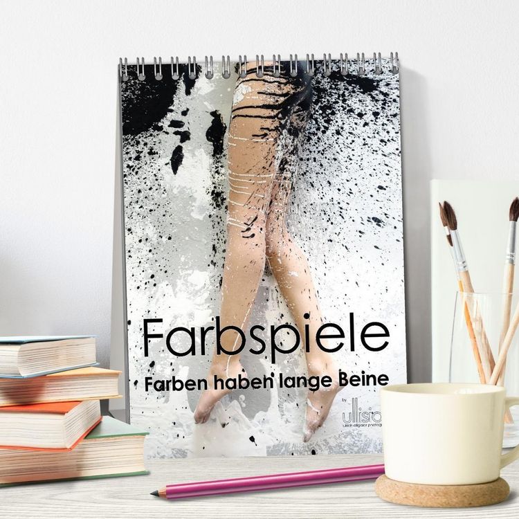 Produktbild: Farbspiele &ndash; Farben haben lange Beine (Tischkalender 2027 DIN A5 hoch), CALVENDO Monatskalender