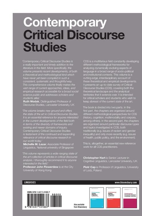 Produktbild: Contemporary Critical Discourse Studies