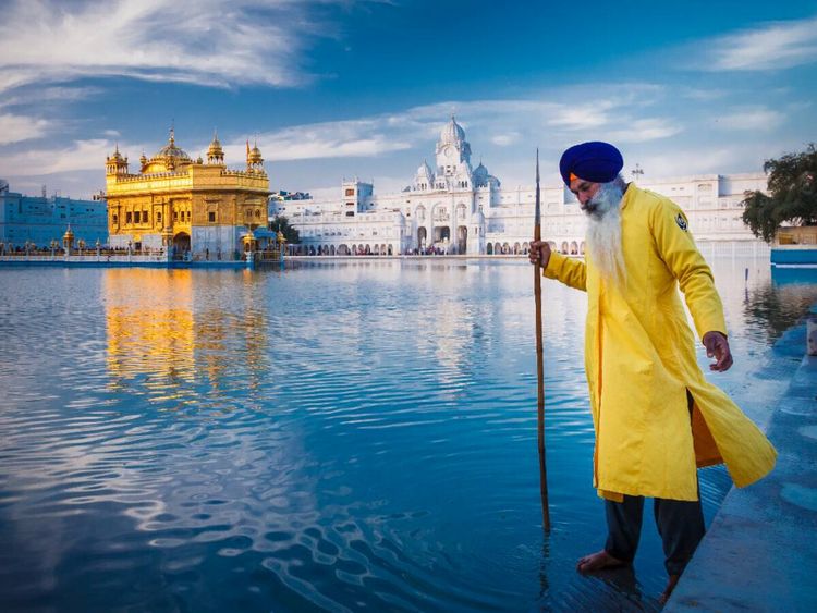 Produktbild: CALVENDO Puzzle Golden Temple, Amritsar | 1000 Teile Lege-Gr&ouml;&szlig;e 64x48cm Foto-Puzzle f&uuml;r gl&uuml;ckliche Stunden