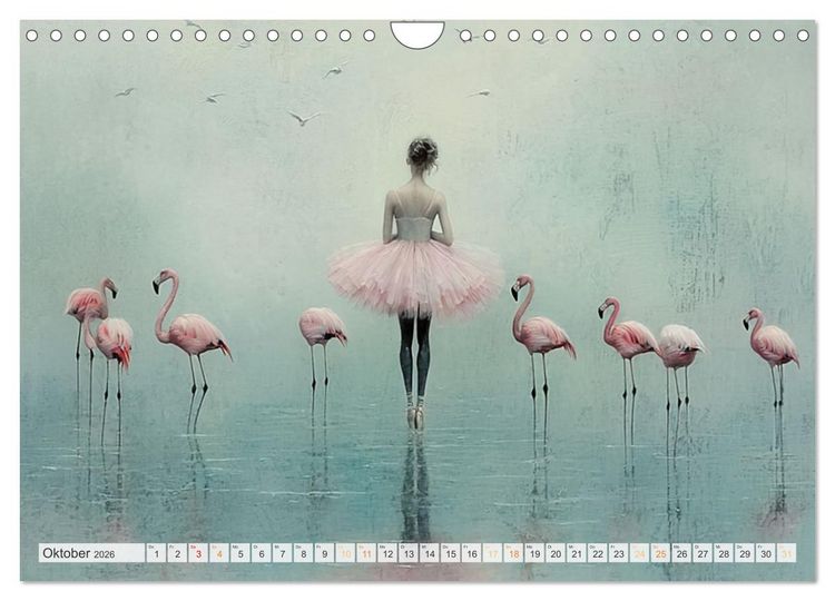 Produktbild: Im Pas de Deux mit der Stille (Wandkalender 2026 DIN A4 quer), CALVENDO Monatskalender