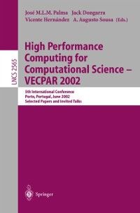 Produktbild: High Performance Computing for Computational Science - VECPAR 2002