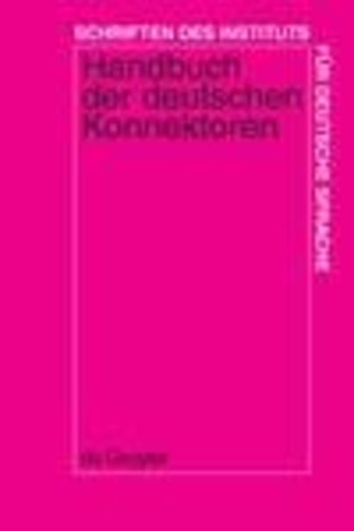 Produktbild: Handbuch der deutschen Konnektoren 1