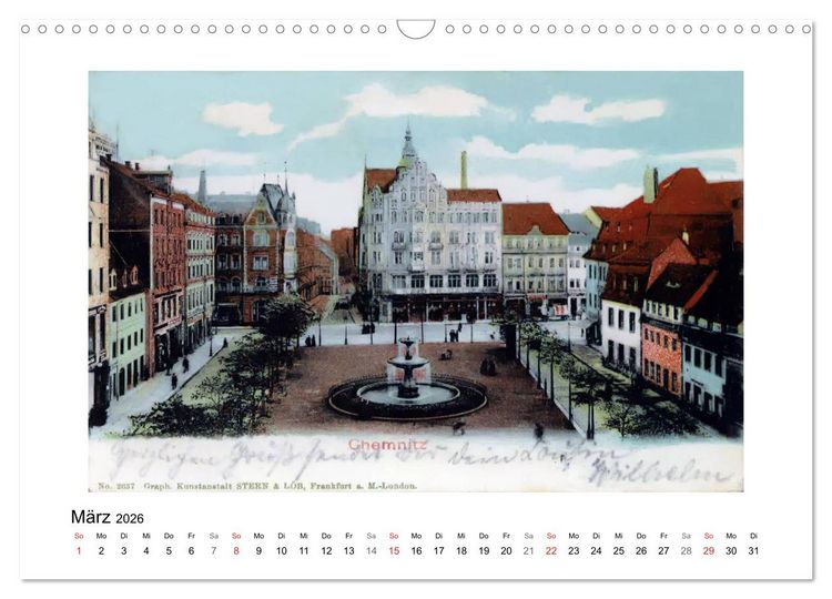 Produktbild: Gr&uuml;&szlig;e aus Chemnitz (Wandkalender 2026 DIN A3 quer), CALVENDO Monatskalender