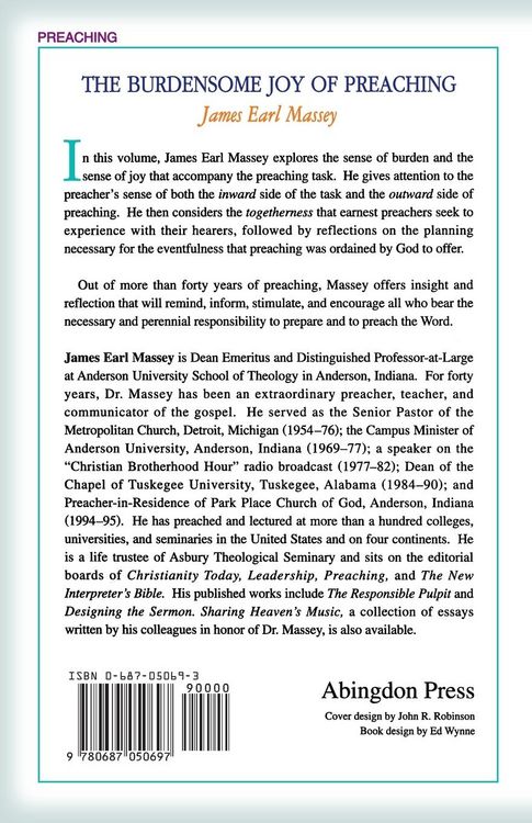 Produktbild: The Burdensome Joy of Preaching