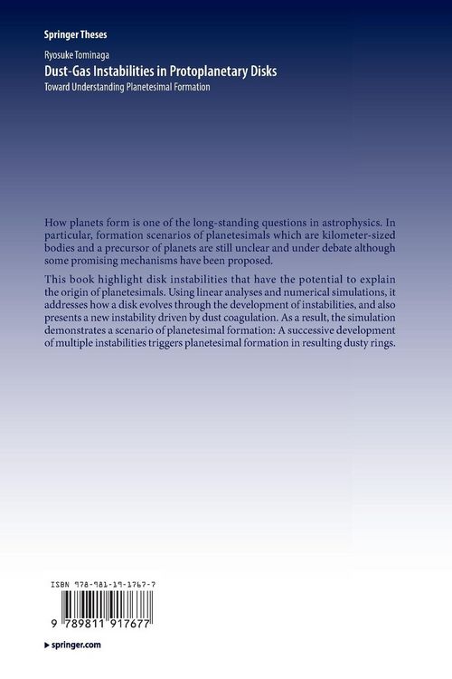 Produktbild: Dust-Gas Instabilities in Protoplanetary Disks
