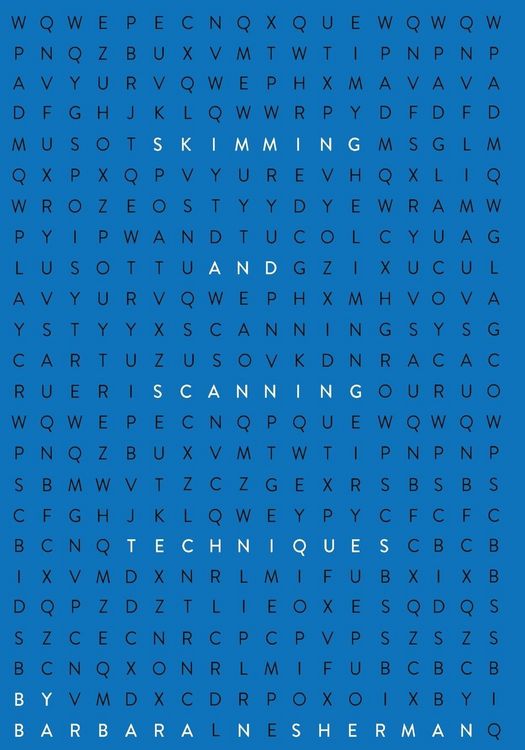 Produktbild: Skimming and Scanning Techniques