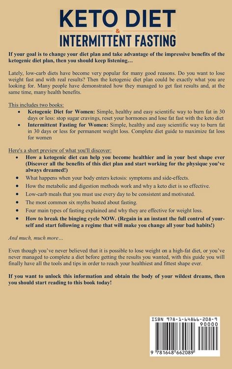 Produktbild: Keto Diet & Intermittent Fasting 2-in-1 Book