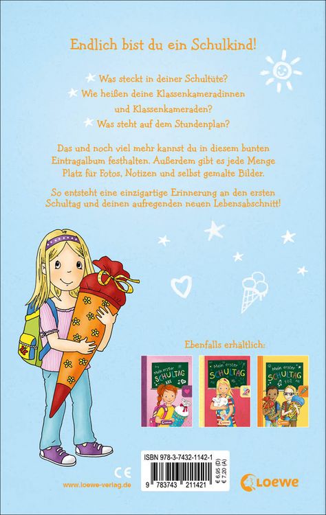 Produktbild: Mein erster Schultag - Mädchen (Hellblau)