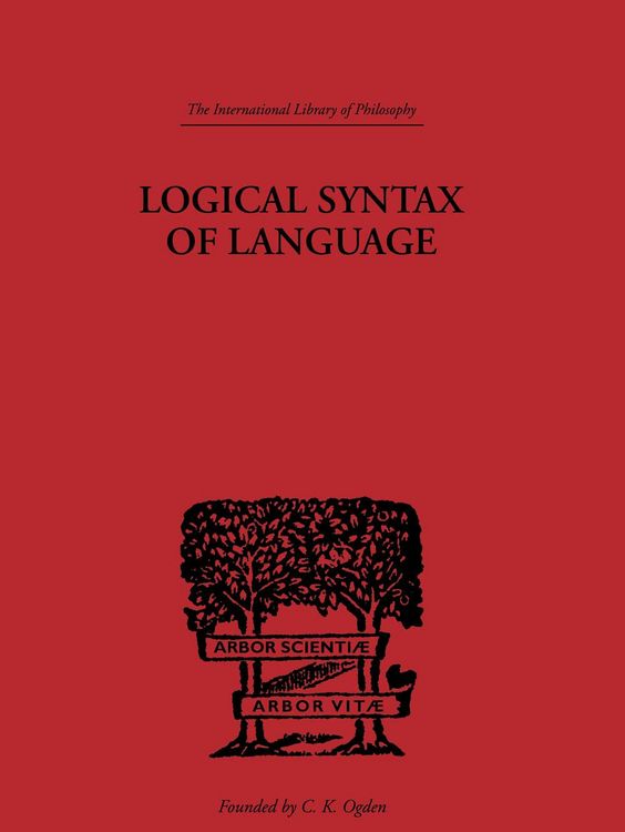 Produktbild: Logical Syntax of Language