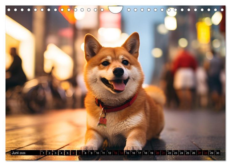 Produktbild: Shiba Inu - Stolz und Anmut (Wandkalender 2026 DIN A4 quer), CALVENDO Monatskalender