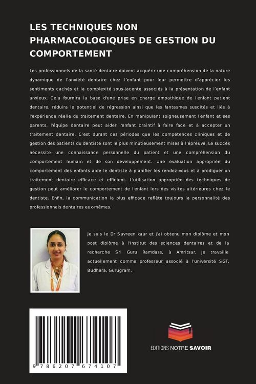 Produktbild: Les Techniques Non Pharmacologiques De Gestion Du Comportement