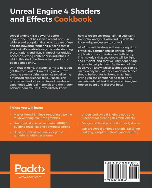 Produktbild: Unreal Engine 4 Shaders and Effects Cookbook