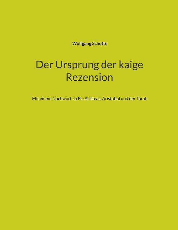 Produktbild: Der Ursprung der kaige Rezension