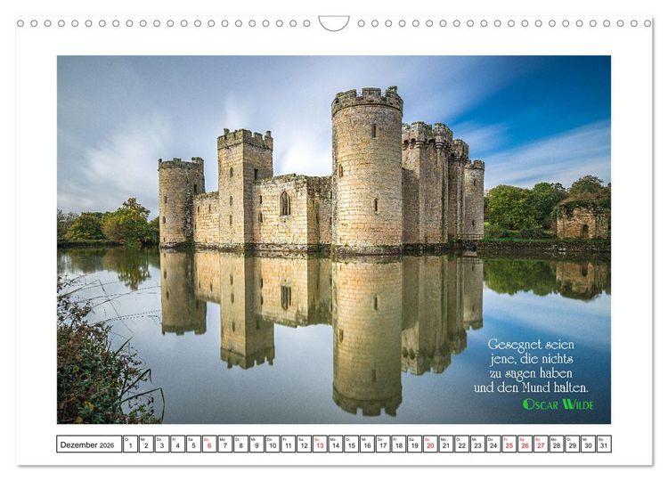 Produktbild: Interessante und sch&ouml;ne Zitate (Wandkalender 2026 DIN A3 quer), CALVENDO Monatskalender