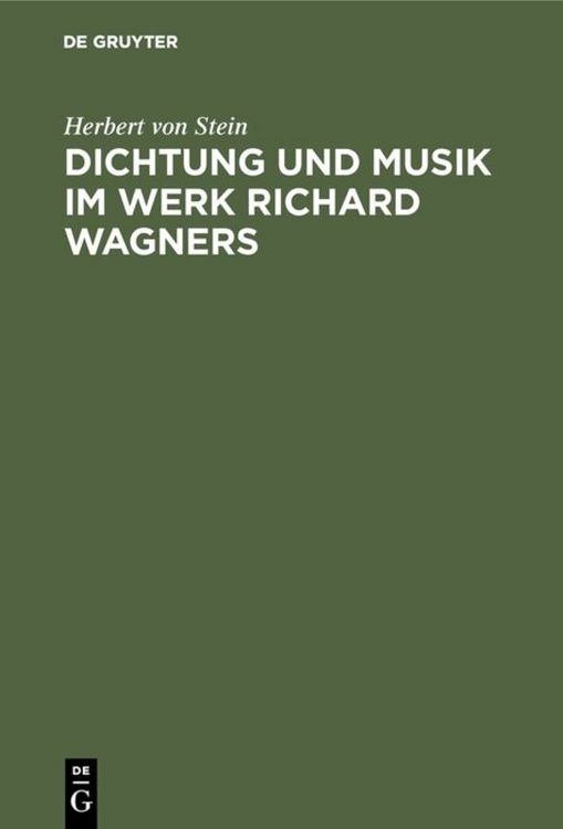 Produktbild: Dichtung und Musik im Werk Richard Wagners