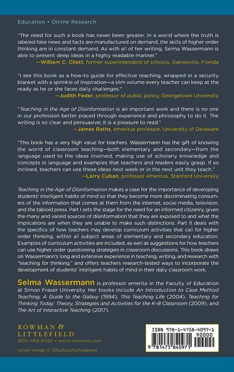 Produktbild: Teaching in the Age of Disinformation