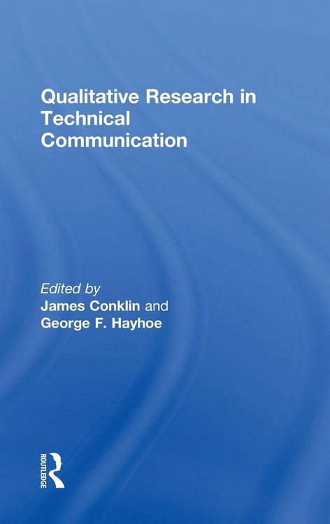 Produktbild: Qualitative Research in Technical Communication