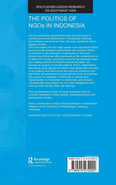 Produktbild: The Politics of NGOs in Indonesia
