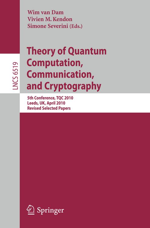 Produktbild: Theory of Quantum Computation, Communication and Cryptography