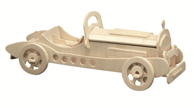 Produktbild: PEBARO 865/2 - Holzbausatz Oldtimer II, 39 Teile, Holzkonstruktion zum Zusammenstecken