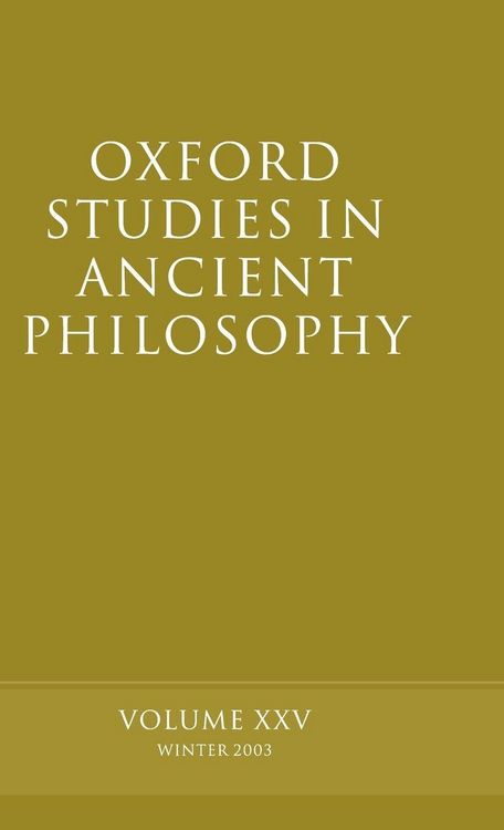 Produktbild: Oxford Studies in Ancient Philosophy
