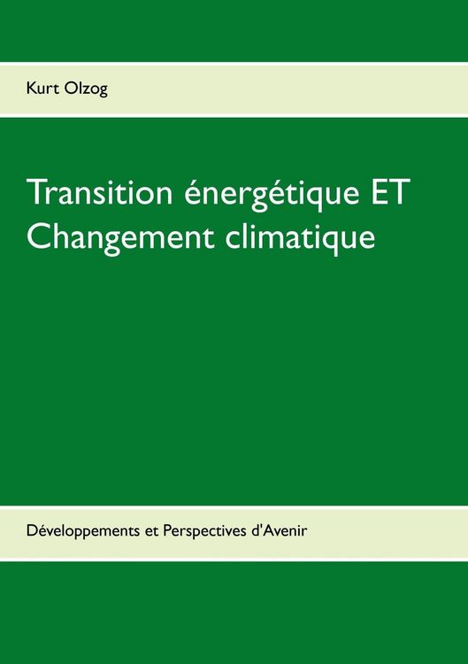 Produktbild: Transition &eacute;nerg&eacute;tique ET Changement climatique