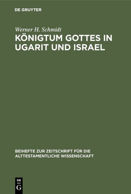 Produktbild: K&ouml;nigtum Gottes in Ugarit und Israel