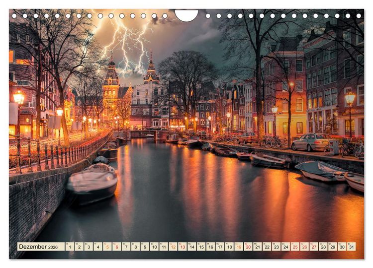 Produktbild: Metropolen - Weltst&auml;dte im Blitzlicht (Wandkalender 2026 DIN A4 quer), CALVENDO Monatskalender