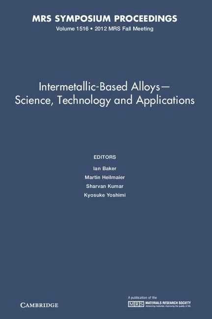 Produktbild: Intermetallic-Based Alloys&iquest;Science, Technology and Applications
