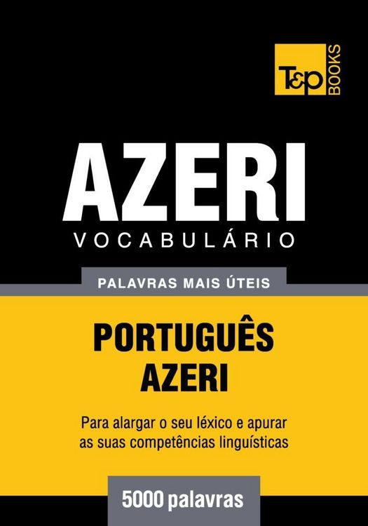 Produktbild: Vocabul&aacute;rio Portugu&ecirc;s-Azeri - 5000 palavras