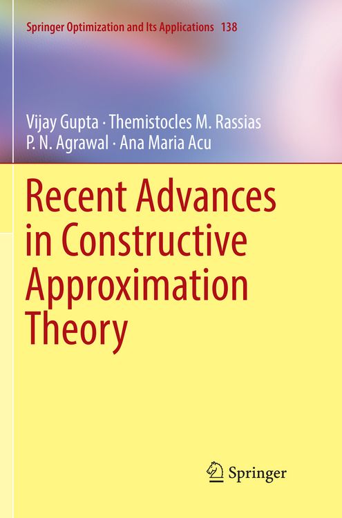Produktbild: Recent Advances in Constructive Approximation Theory