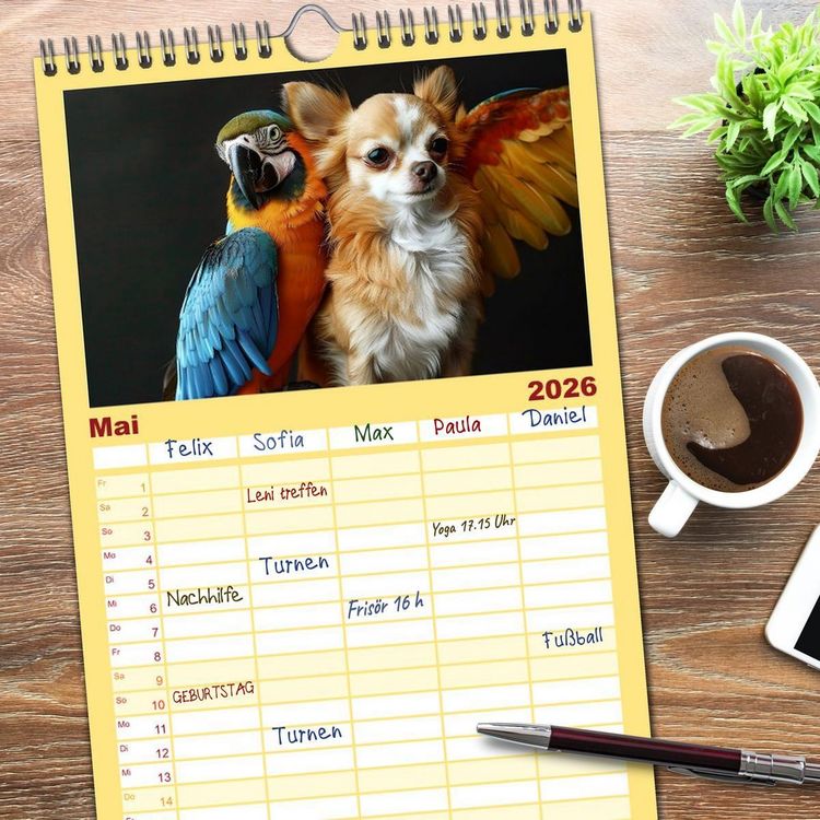 Produktbild: Familienplaner 2026 - Wenn Vertrauen siegt mit 5 Spalten (Wandkalender, 21 x 45 cm) CALVENDO