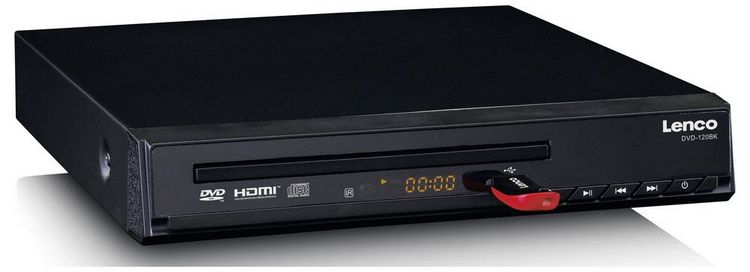 Produktbild: Lenco DVD-120BK Tragbarer DVD-Player