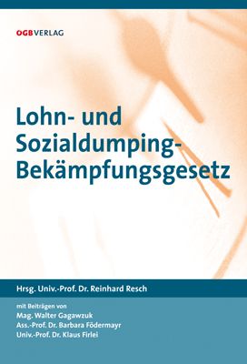 Produktbild: Lohn- und Sozialdumping-Bek&auml;mpfungsgesetz