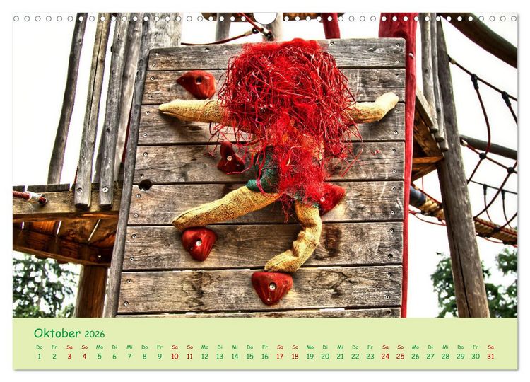 Produktbild: Mein Name ist Jute, wir sind auf dem Spielplatz (Wandkalender 2026 DIN A3 quer), CALVENDO Monatskalender