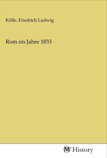 Produktbild: Rom im Jahre 1833