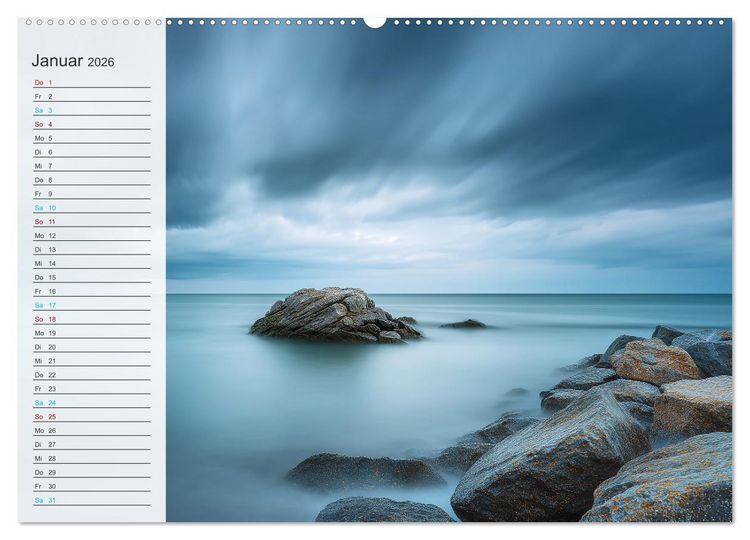 Produktbild: Im Fluss der Zeit (Wandkalender 2026 DIN A2 quer), CALVENDO Monatskalender