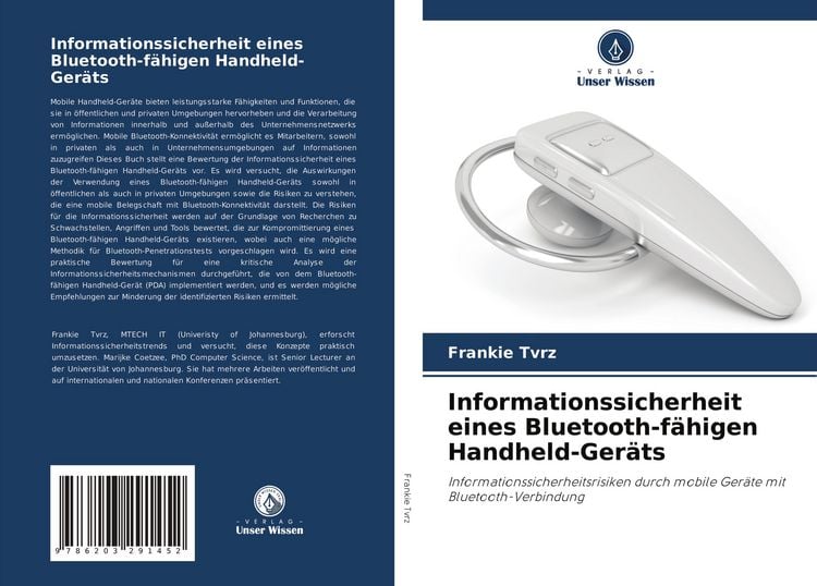Produktbild: Informationssicherheit eines Bluetooth-f&auml;higen Handheld-Ger&auml;ts