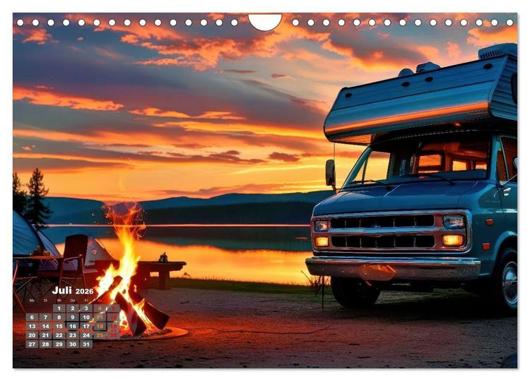 Produktbild: Vanlife - Caravan Abenteuer (Wandkalender 2026 DIN A4 quer), CALVENDO Monatskalender